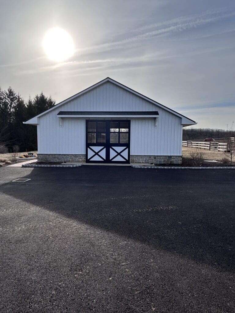 Kempton horse barn constructed by Core Structures Inc.
